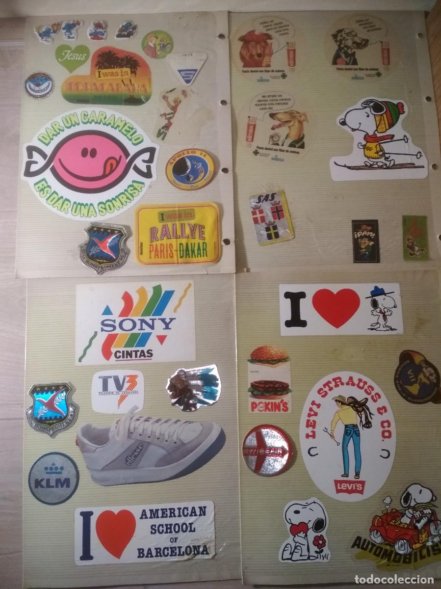 Pegatinas de colecci&oacute;n: Lote pegatinas vintage