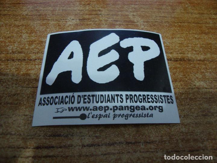 Collection stickers: PEGATINA POLITICA AEP ASSOCIACIO D'ESTUDIANTS PROGRESSISTES
