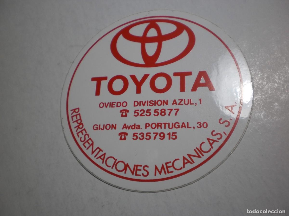 Pegatinas de colecci&oacute;n: pegatina toyota representaciones mec&aacute;nicas gij&oacute;n (buen estado)