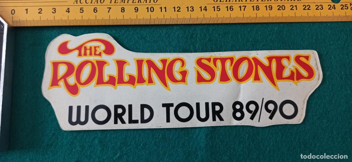 Pegatinas de colecci&oacute;n: PEGATINA ADHESIVO ROLLING STONES WORLD TOUR 89/90 ENVIO CERTIFICADO GRATUITO