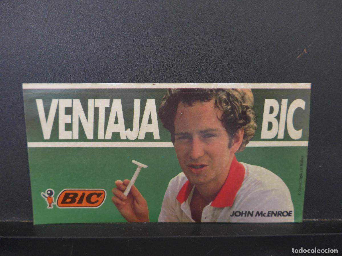 Autocollants de collection: PEGATINA VENTAJA BIC JOHN MCENROE