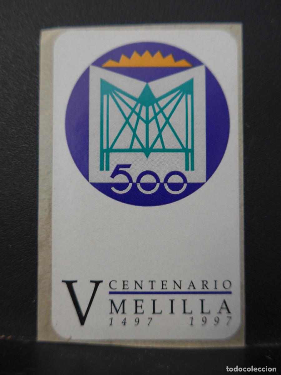 Autocollants de collection: PEGATINA V CENTENARIO MELILLA 1497 - 1997