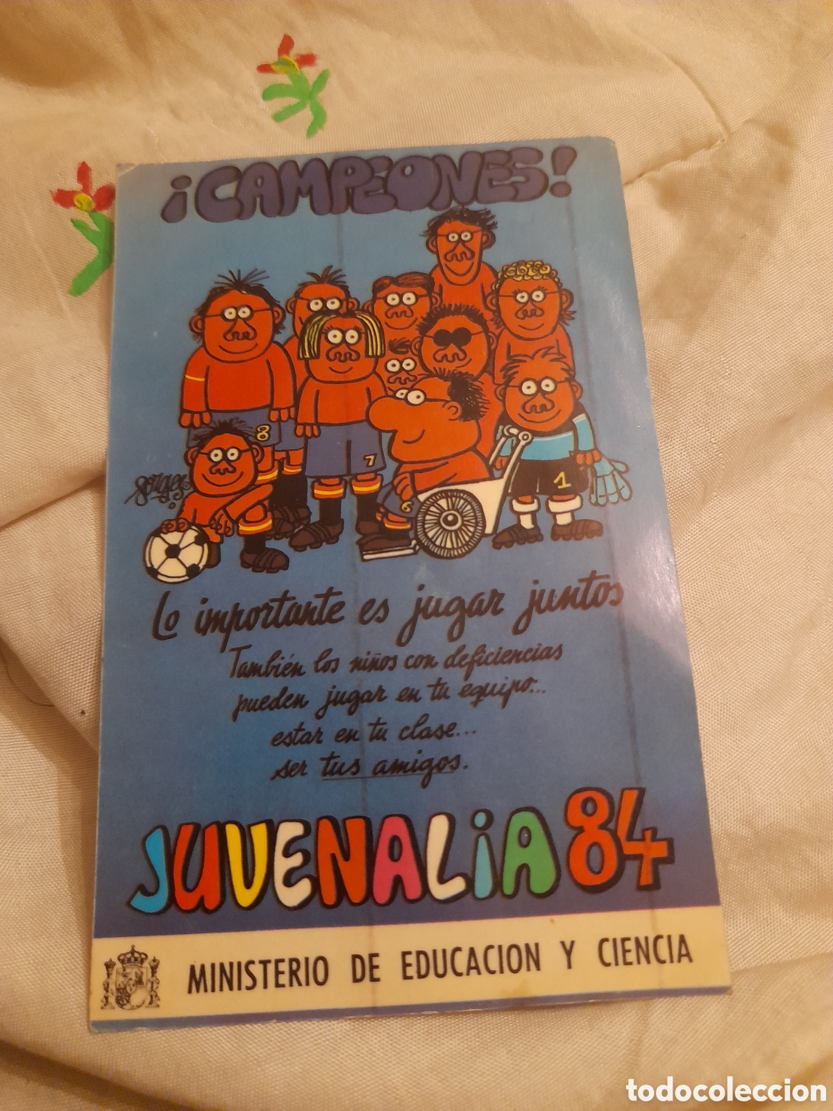 Autocollants de collection: Antigua pegatina, Campeones, Juvenalia 84