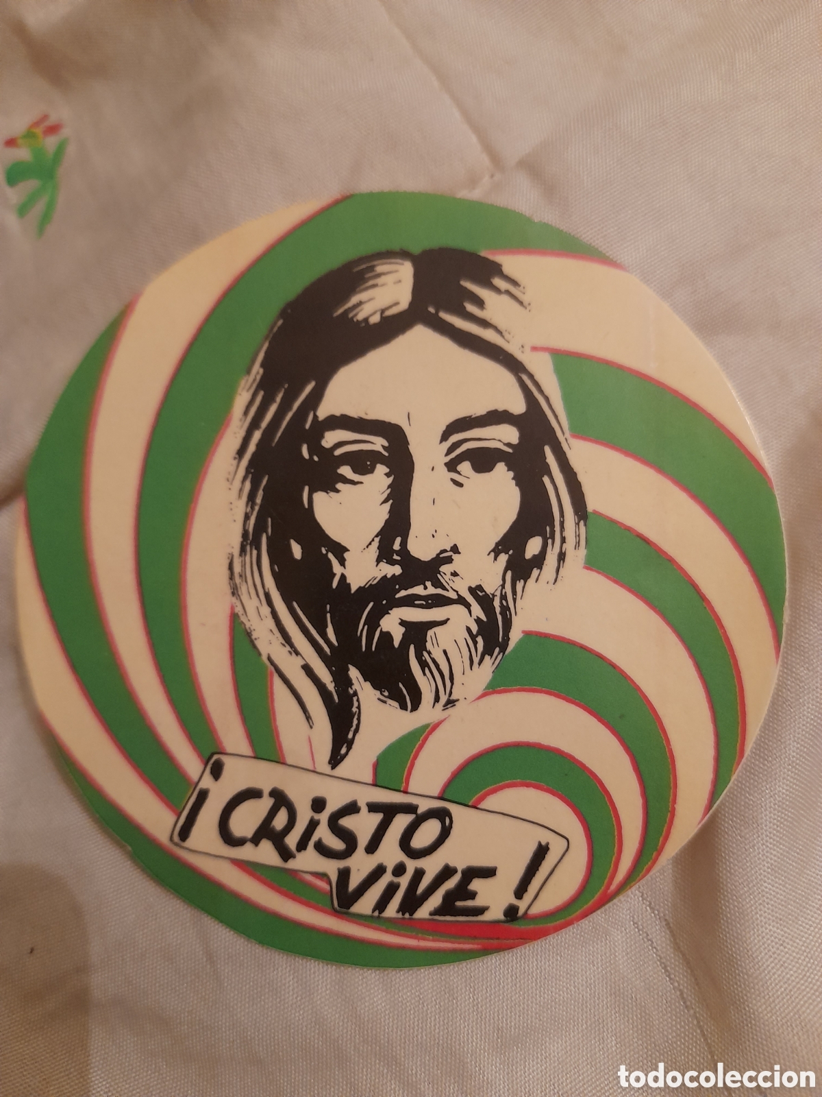 Autocollants de collection: Antigua pegatina, Cristo Vive