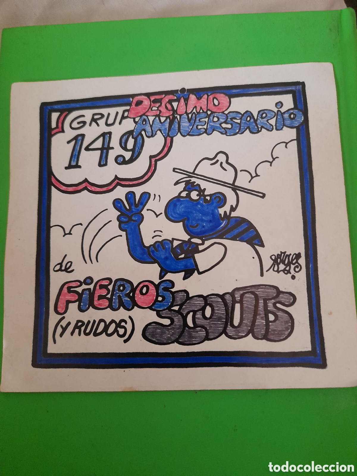Autocollants de collection: Antigua pegatina de la s Scouts, Grupo 49,ilustracion de Forges