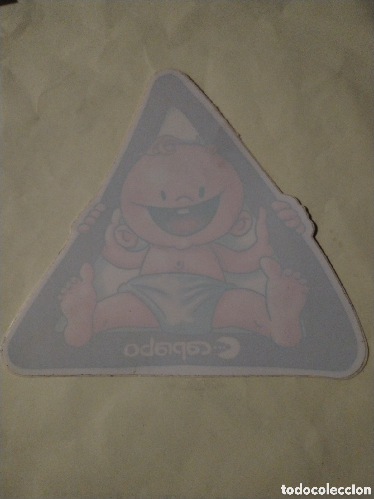 Pegatinas de colecci&oacute;n: Pegatina caprabo beb&eacute; a bordo - Foto 1