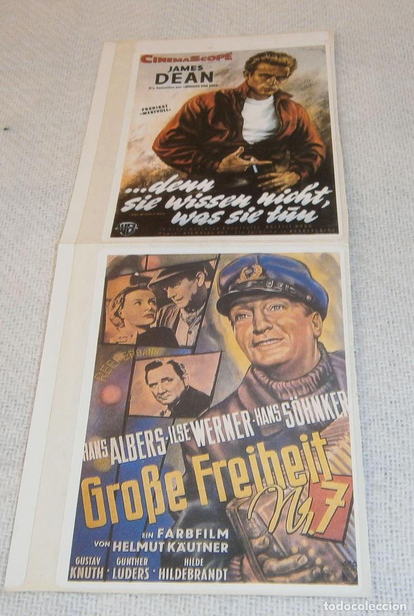 Pegatinas de colecci&oacute;n: pegatinas de cine inglesas James Dean y Gustav Knuth