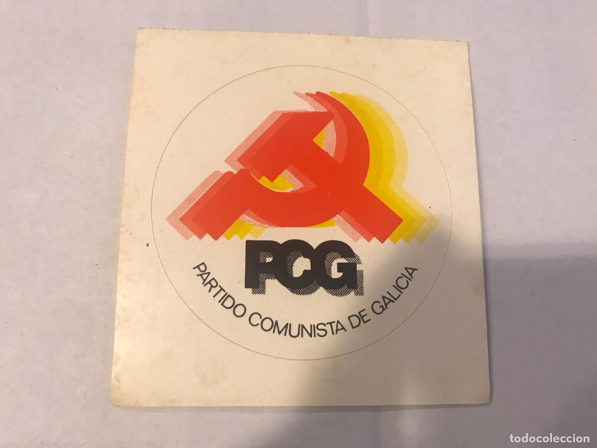 Pegatinas de colecci&oacute;n: PEGATINA. PARTIDO COMUNISTA DE GALICIA. DI&Aacute;METRO: 7CM