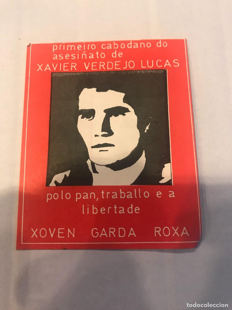 Pegatinas de colecci&oacute;n: PEGATINA. PRIMEIRO CABODANO DO ASESI&Ntilde;ATO DE XAVIER VERDEJO LUCAS... 8,5 X 7CM