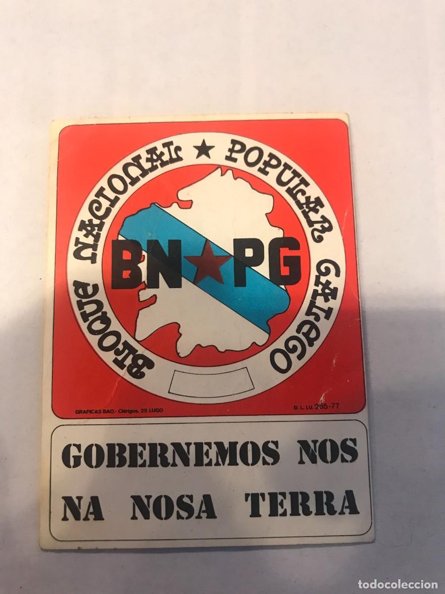 Sammlung von Aufklebern: PEGATINA. BLOQUE NACIONAL POPULAR GALEGO. BNPG. 8 X 6CM