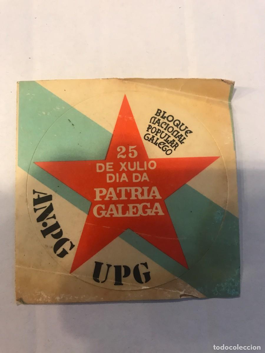 Adesivi di collezione: PEGATINA. BLOQUE NACIONAL POPULAR GALEGO. AN.PG UPG. 25 DE XULIO... 8 X 8CM