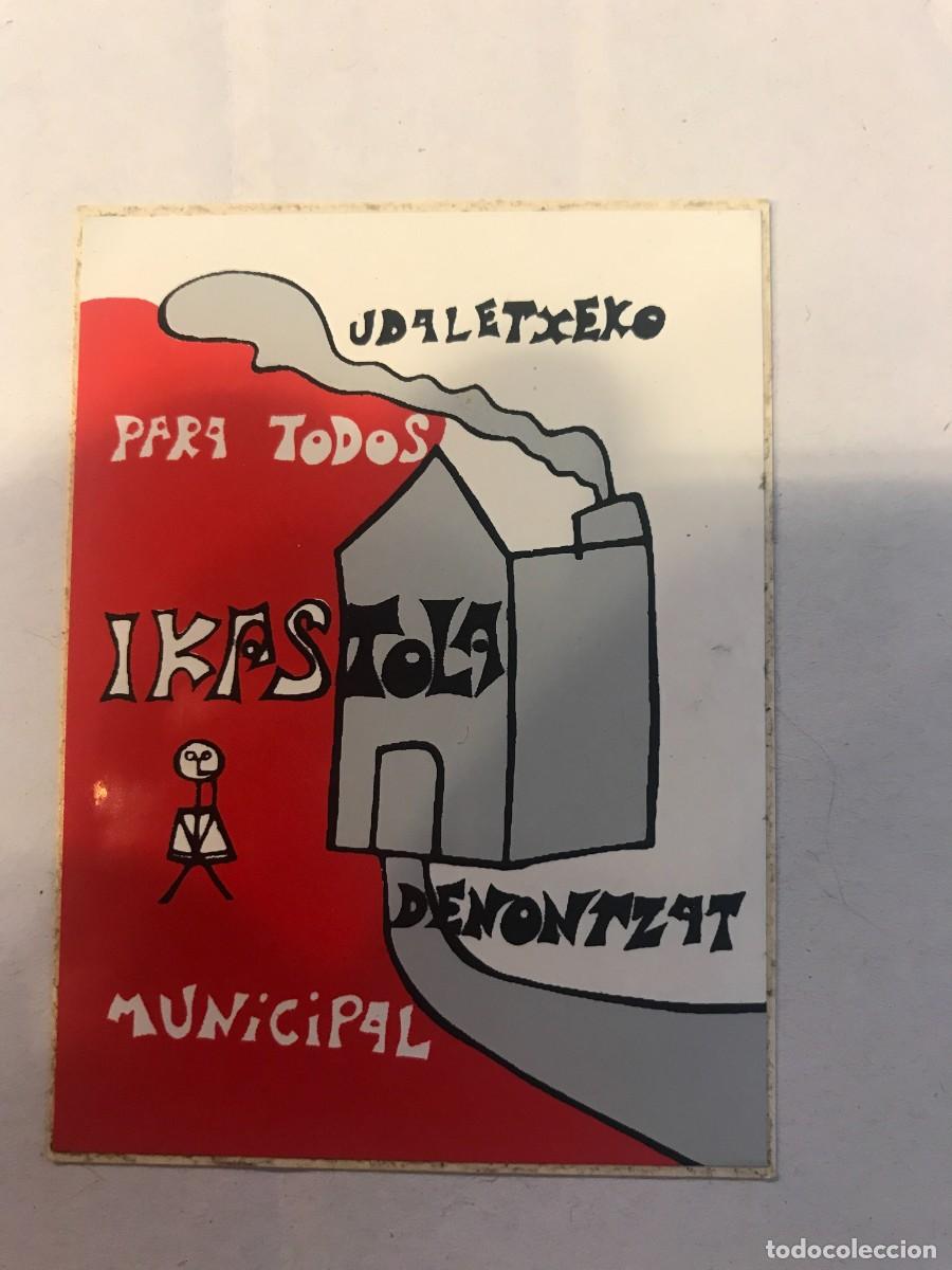 Pegatinas de colecci&oacute;n: PEGATINA. UDALETXEKO PARA TODOS... 7 X 5CM