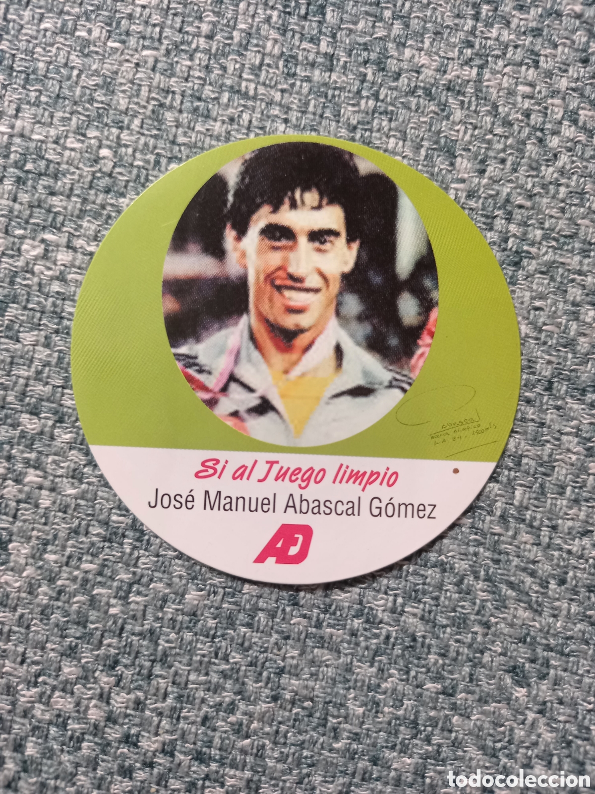 Pegatinas de colecci&oacute;n: PEGATINA DEPORTE JOS&Eacute; MANUEL ABASCAL. SI AL JUEGO LIMPIO