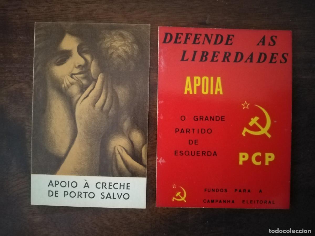 Pegatinas de colecci&oacute;n: Pegatinas del Partido Comunista de Portugal. Creche de Porto salvo y campa&ntilde;a electoral.