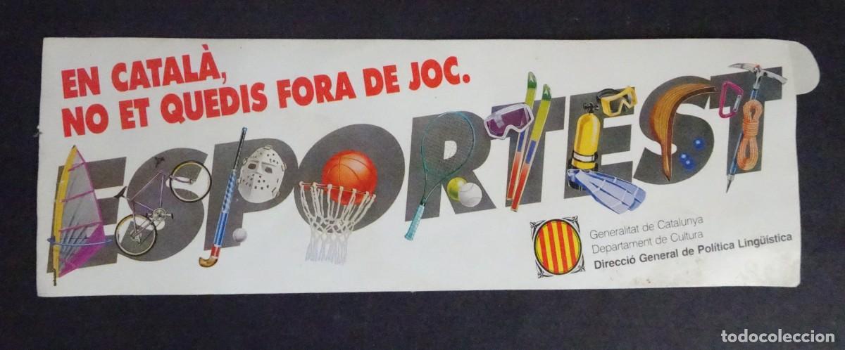 Pegatinas de colecci&oacute;n: PEGATINA BARCELONA , ESPORTEST GENERALITAT DE CATALUNYA, VER FOTOS