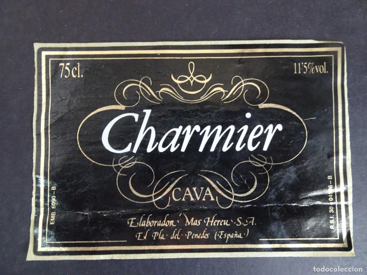 Pegatinas de colecci&oacute;n: PEGATINA ADHESIVO, PUBLICIDAD CAVA CHARMIER, VER FOTOS