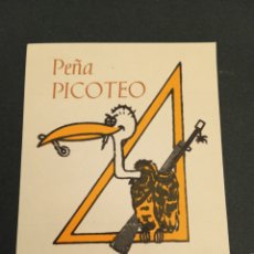 Pegatinas de colección: 1989 PEGATINA PEÑA PICOTEO OLMEDO 89 VALLADOLID CASTILLA Y LEON