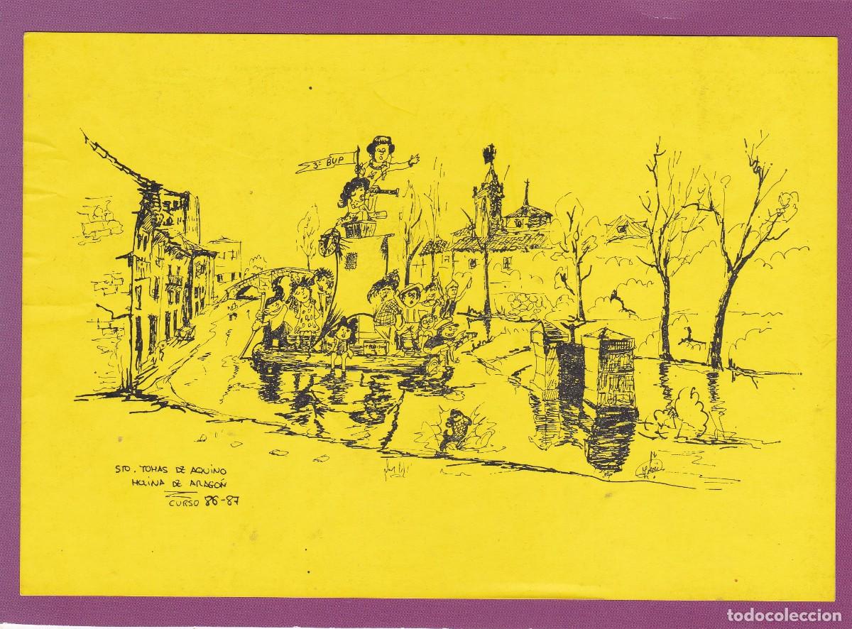 Pegatinas de colecci&oacute;n: PEGATINA PRO-EXCURSION 3&ordm; BUP. CURSO 86-87. INST. SANTO TOMAS D AQUINO. MOLINA DE ARAGON - PRO VIAJE