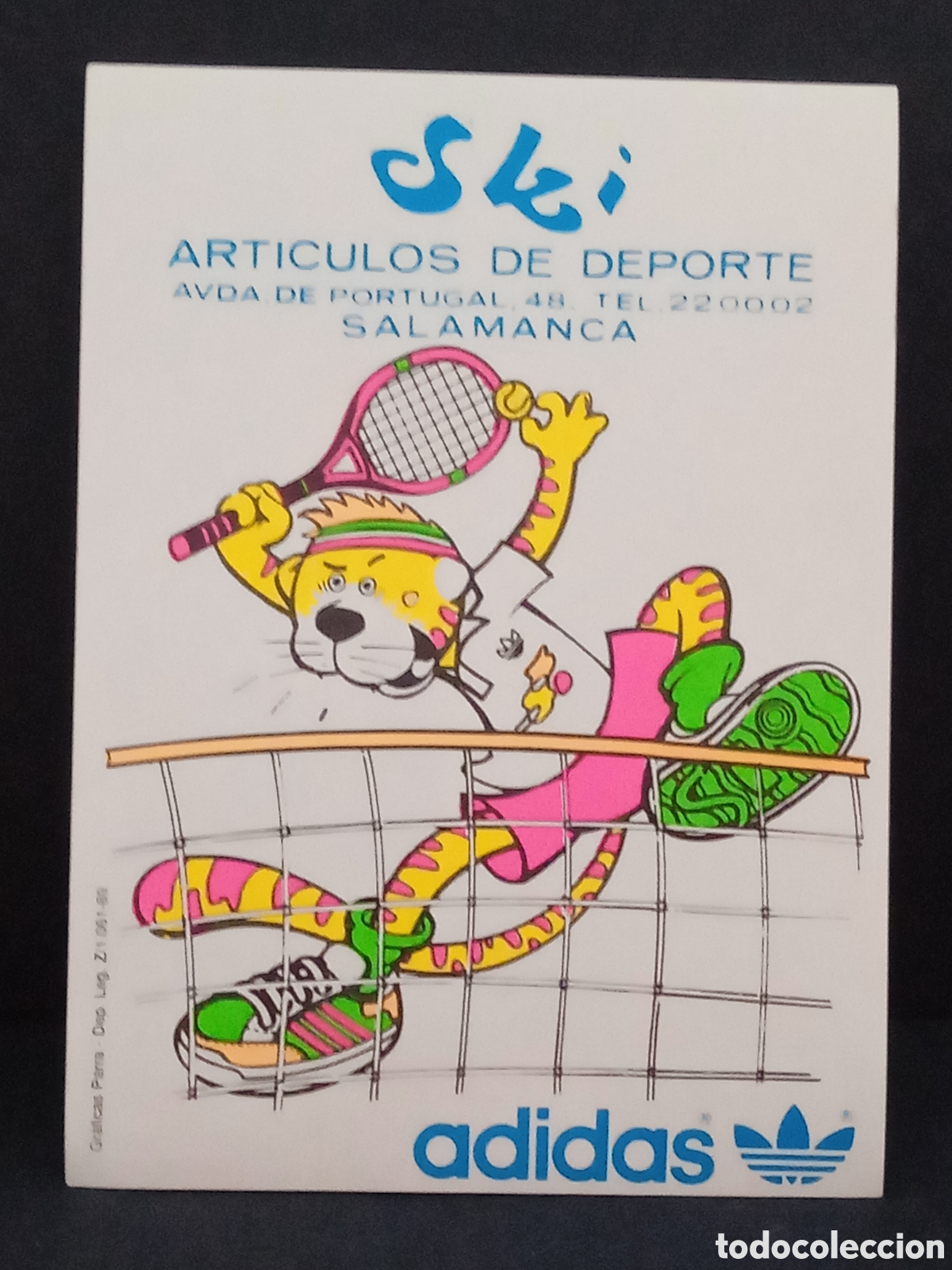 Pegatinas de colecci&oacute;n: Pegatina SKI ADIDAS TIENDA DE DEPORTES SALAMANCA A&Ntilde;OS 80 CASTILLA LEON VINTAGE RETRO RAREZA