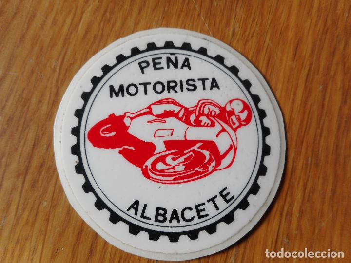 Pegatinas de colecci&oacute;n: ANTIGUA PEGATINA PE&Ntilde;A MOTORISTA ALBACETE