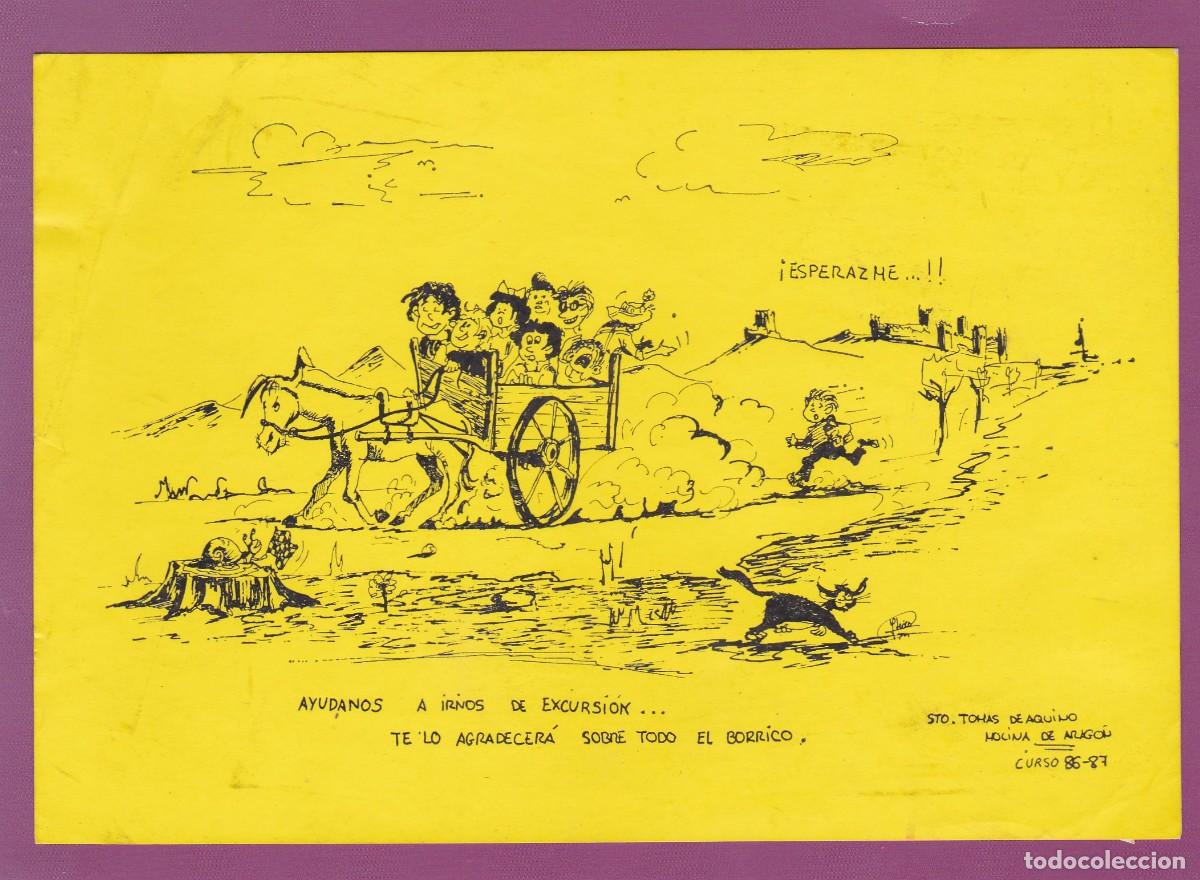 Pegatinas de colecci&oacute;n: PEGATINA PRO-EXCURSION 3&ordm; BUP. CURSO 86-87. INST. SANTO TOMAS D AQUINO. MOLINA DE ARAGON - PRO VIAJE