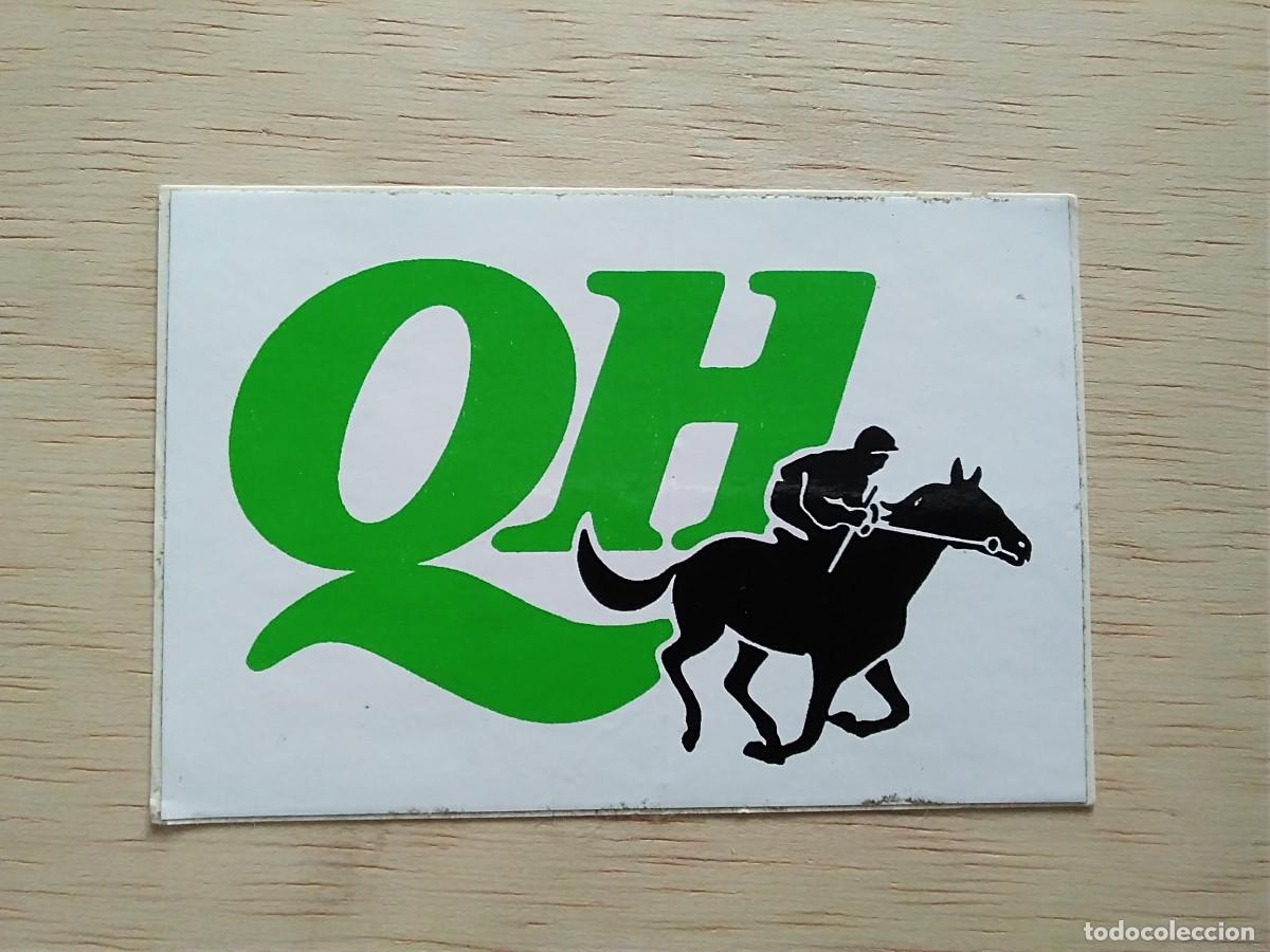 Pegatinas de colecci&oacute;n: PEGATINA QH QUINIELA HIPICA CARRERA DE CABALLOS