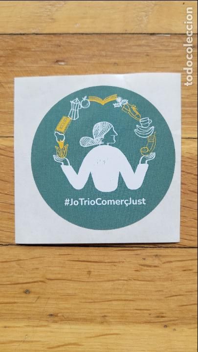 Autocollants de collection: PEGATINA ENGANXINA ADHESIVO JO TRIO COMER&Ccedil; JUST (COMERCIO JUSTO)