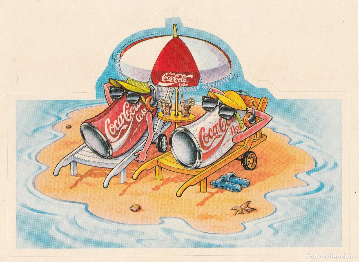 Pegatinas de colecci&oacute;n: Antigua pegatina de la casa coca cola