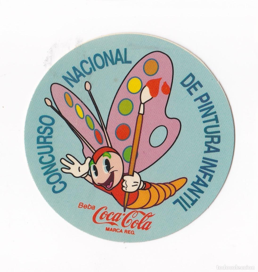 Pegatinas de colecci&oacute;n: Antigua pegatina de la casa coca cola ( de los a&ntilde;os 90 )