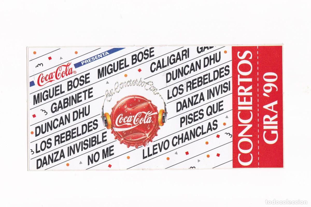 Pegatinas de colecci&oacute;n: Antigua pegatina de la casa coca cola ( de los a&ntilde;os 90 )