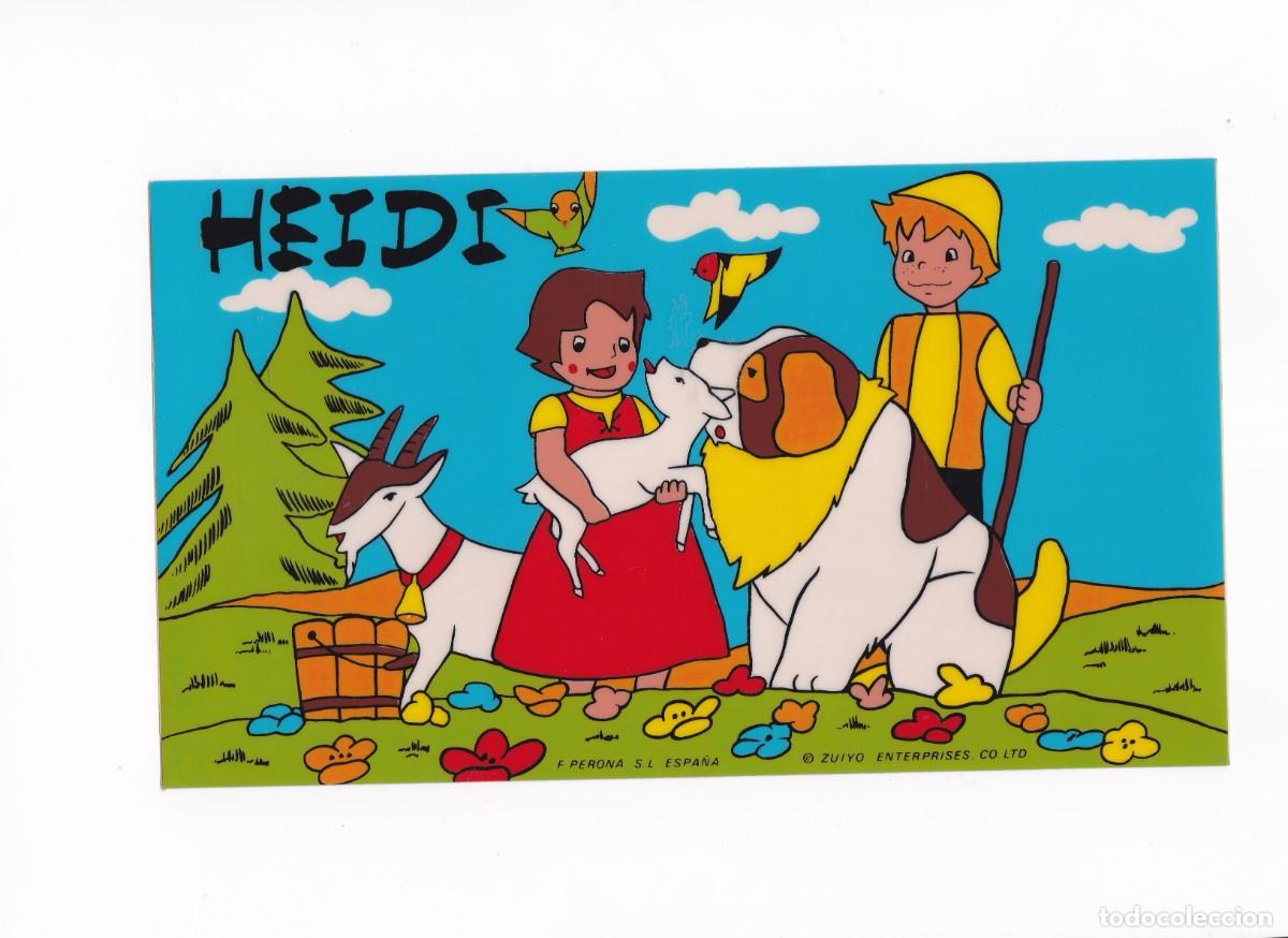 Pegatinas de colecci&oacute;n: Antigua pegatina de Heidi grande