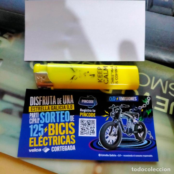 Pegatinas de colecci&oacute;n: pegatina cerveza estrella galicia bicicleta bici electrica velca cortegada o.o emisiones.