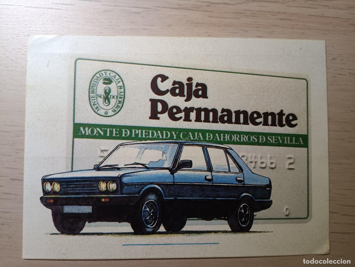 Collection stickers: Pegatina Adhesivo Campa&ntilde;a de cajeros autom&aacute;ticos en Monte de Piedad y Caja de ahorros de Sevilla.