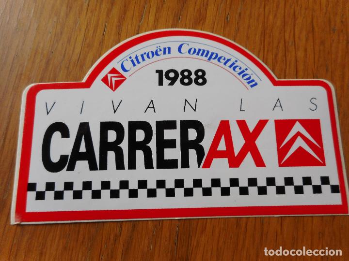 Pegatinas de colecci&oacute;n: ANTIGUA PEGATINA CITROEN COMPETICION 1988. VIVAN LAS CARRERAX