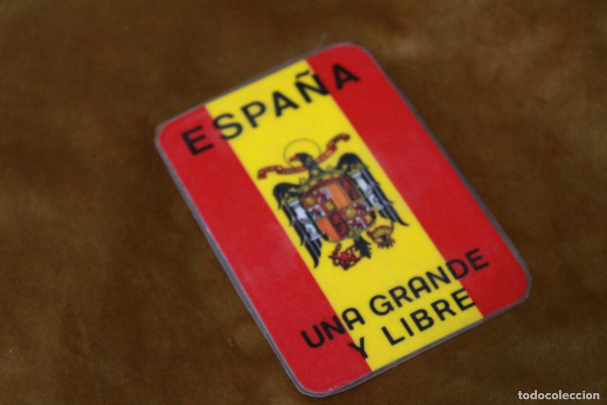 Autocollants de collection: Pegatina Espa&ntilde;a, Una,Grande y Libre. Doble cara. Plastificada.