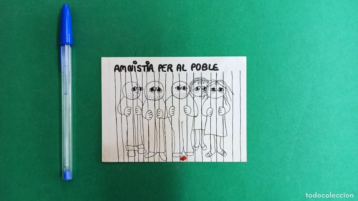 Collection stickers: Antigua Pegatina adhesiva politica Catalana. Transici&oacute;n. Amnistia. Presos. Catalanista.