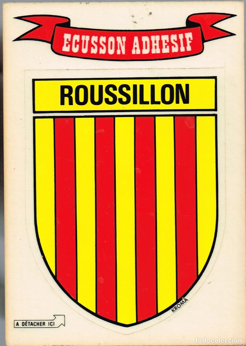 Pegatinas de colecci&oacute;n: PRECIOSA Y GRAN PEGATINA DEL ROUSSILLON (FRANCIA) ECUSSON ADHESIF