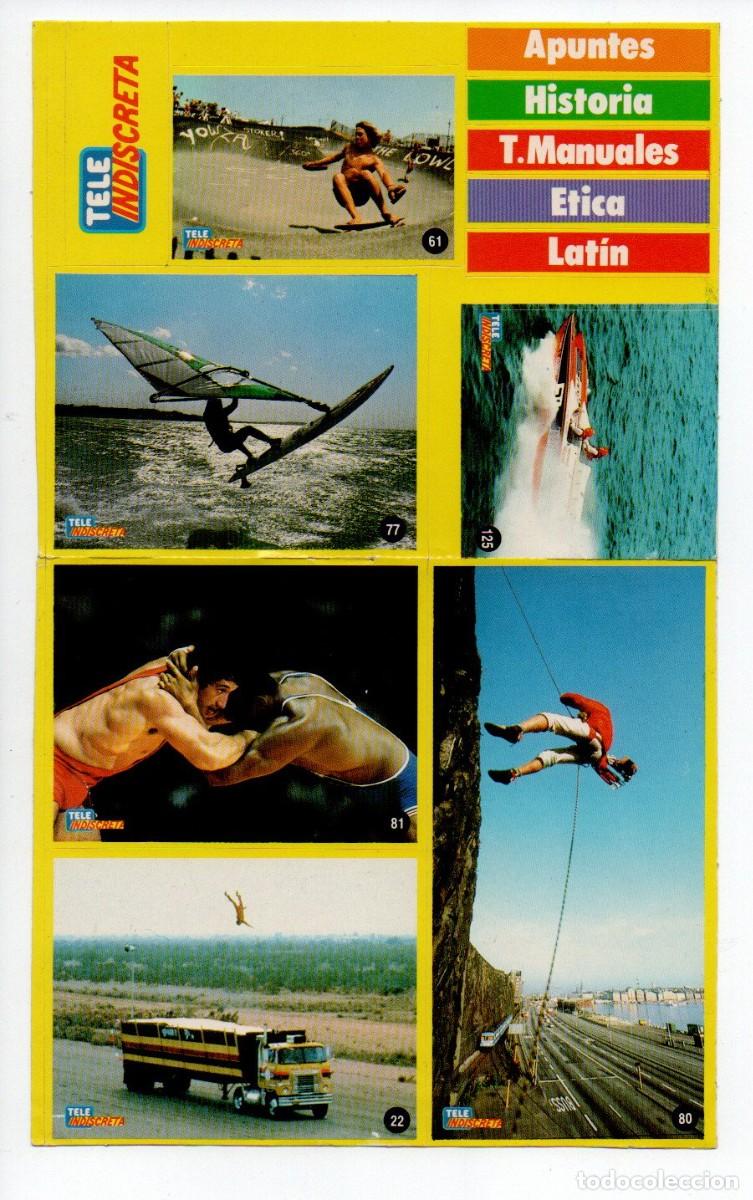 Pegatinas de colecci&oacute;n: PEGATINAS, TELE INDISCRETA, DEPORTES. 22,5 X 13,8 CM.