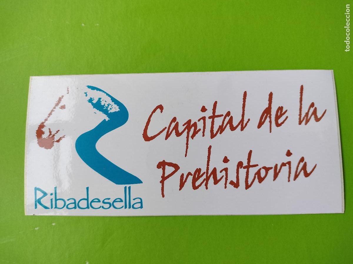 Pegatinas de colecci&oacute;n: Pegatina Ribadesella Capital de la Prehistoria Asturias