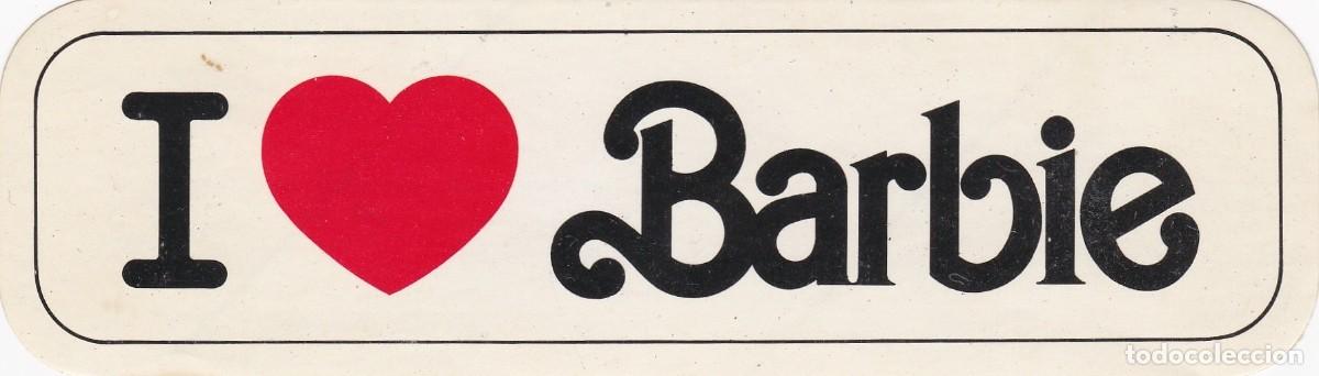Pegatinas de colecci&oacute;n: I Love Barbie - Pegatina - 151x44mm