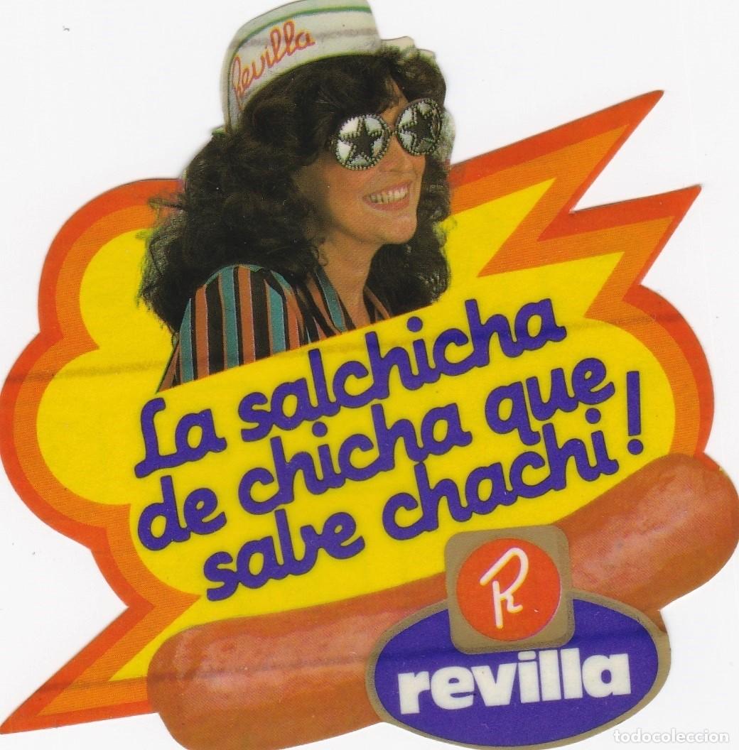 Pegatinas de colecci&oacute;n: Revilla - La Salchicha de Chicha que sabe Chachi - Pegatina - 95x95mm