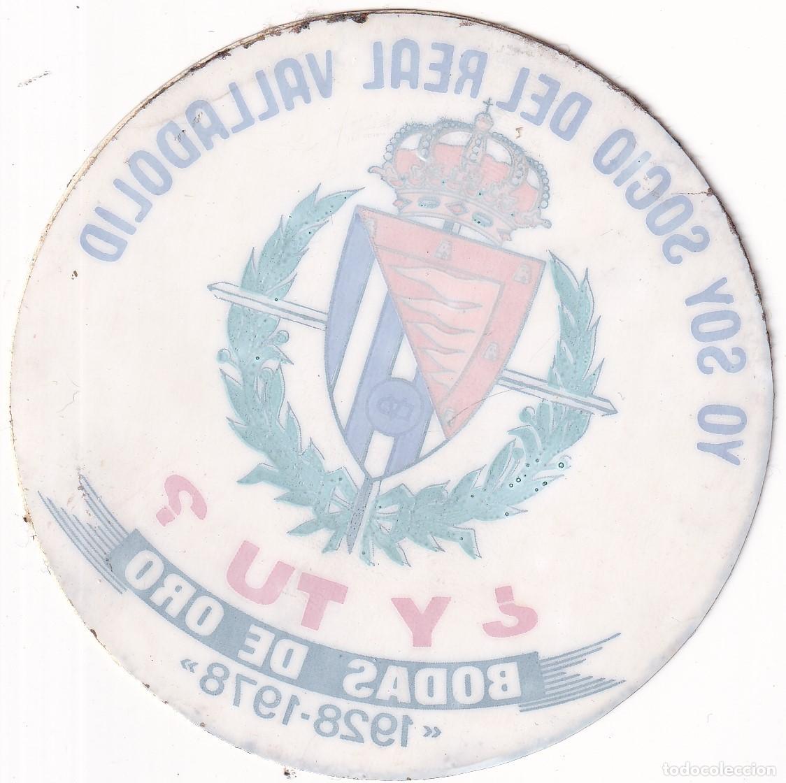 Pegatinas de colecci&oacute;n: Pegatina futbol Yo soy socio del Real Valladolid Bodas de Oro 1928 - 1978