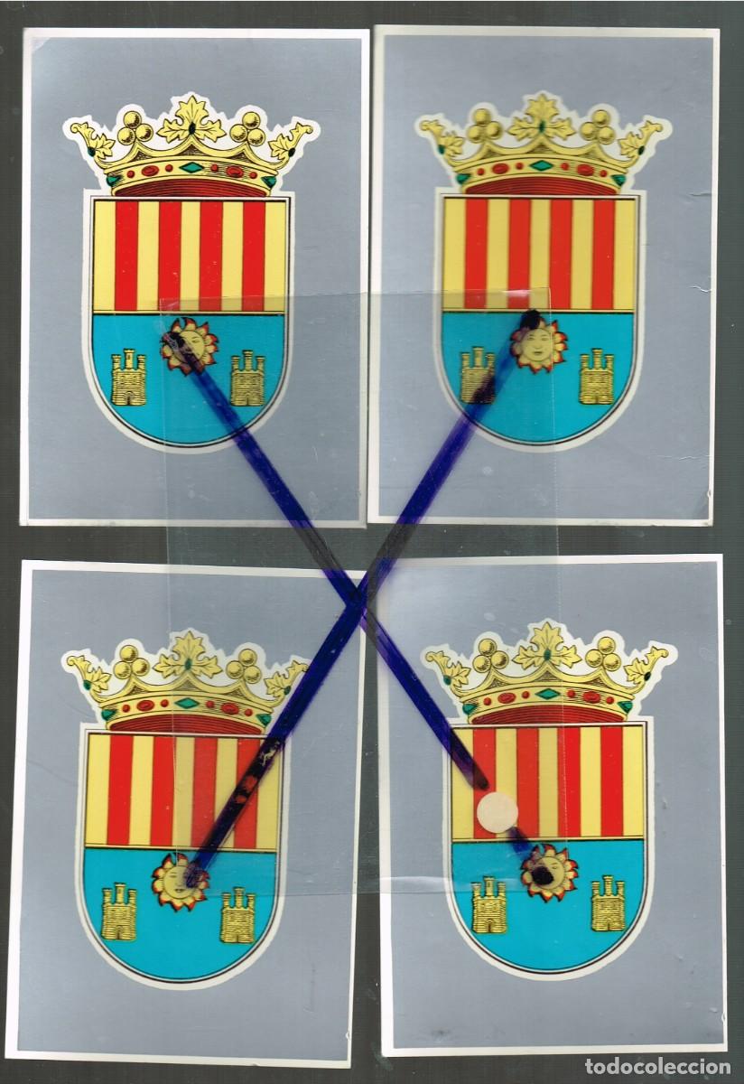 Autocollants de collection: 4 PEGATINAS, SIN USAR, ESCUDO DE CREVILLENT CREVILLENTE (ALACANT - ELX)