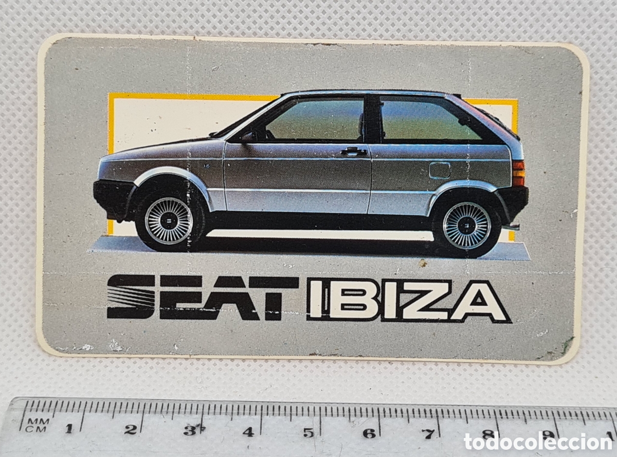 Pegatinas de colecci&oacute;n: PEGATINA SEAT IBIZA CON SU TRASERA