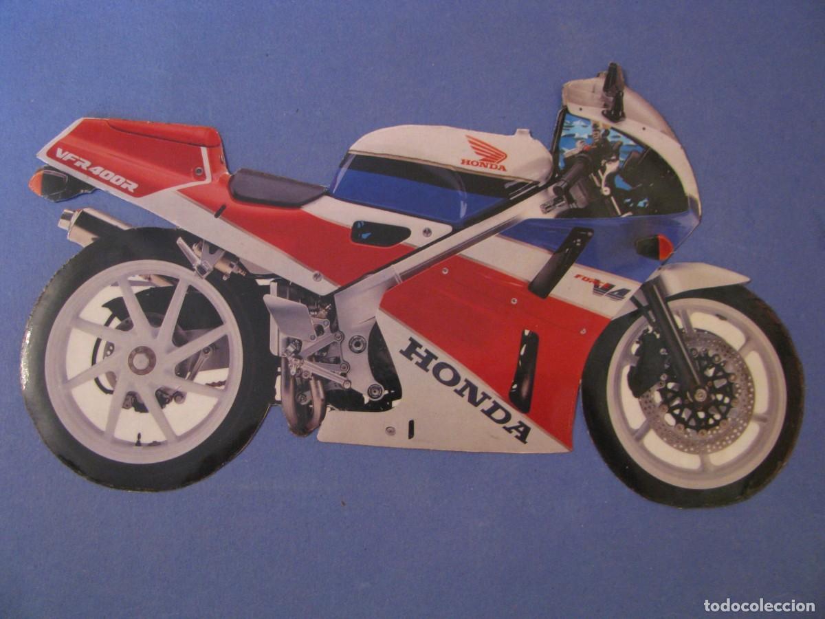 Pegatinas de colecci&oacute;n: PEGATINA, MOTOCICLETA HONDA VFR 400 R. 20X12 CM.
