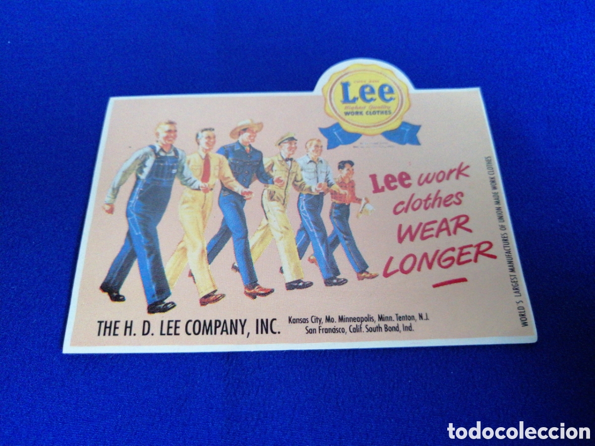Pegatinas de colecci&oacute;n: LEE VAQUEROS PEGATINA - Foto 1