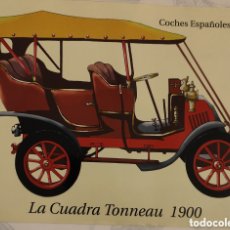 Pegatinas de colección: :::: AA249 - PEGATINA COCHES ESPAÑOLES - LA CUADRA TONNEAU - 1900 - 19 X 14,5 CM.
