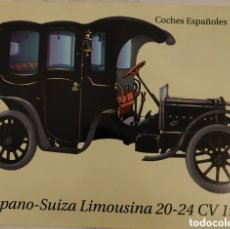 Pegatinas de colección: :::: AA250 - PEGATINA COCHES ESPAÑOLES - HISPANO-SUIZA LIMOUSINA - 1906 - 19 X 14,5 CM.