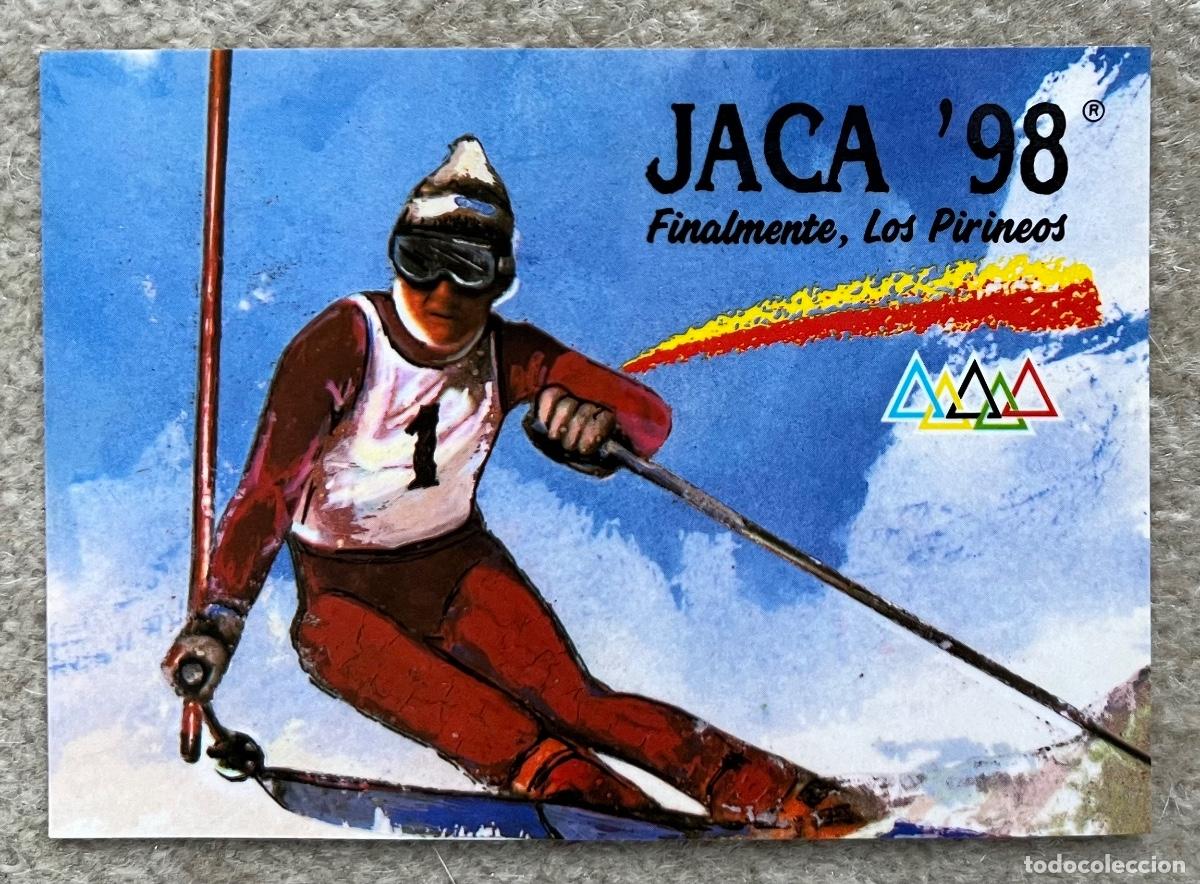 Pegatinas de colecci&oacute;n: Pegatina Jaca 98 - Finalmente los Pirineos (Candidatura Ol&iacute;mpica) - Esqu&iacute; - Deportes de Invierno