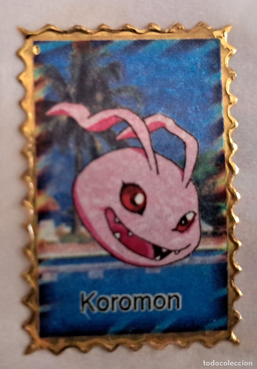 Pegatinas de colecci&oacute;n: pegatina, adhesivo de digimon, Koromon. despegada, tama&ntilde;o 2.3 x 3.4 cm.